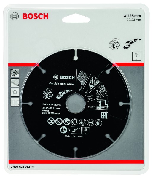 Bosch Carbide Multi Wheel 125mm