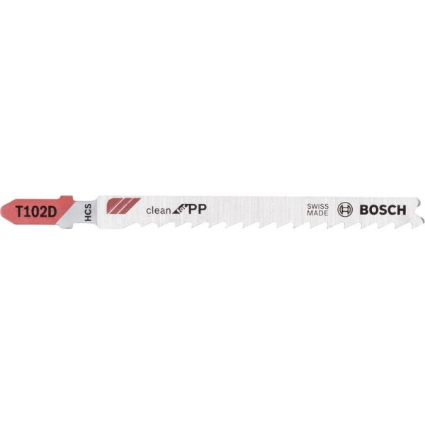 Bosch Stichsägeblatt Kunststoff T102D 5er Pack