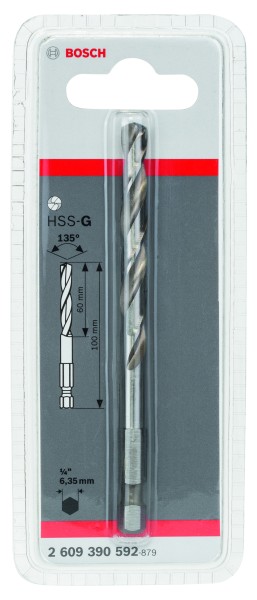 Bosch Zentrierbohrer HSS-G, 100 mm für Quick-Lock System