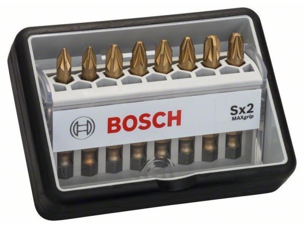 Bosch Bitsatz Robust Line Max Grip 8 tlg. SX2