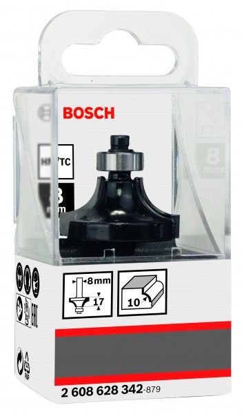Bosch Abrundfräser mit Kugellager 8x32,7x57