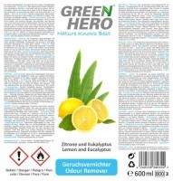 GreenHero® Geruchsvernichter Spray 600 ml
