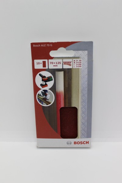 Bosch Schleifpapier 70x125mm Set 10er Pack