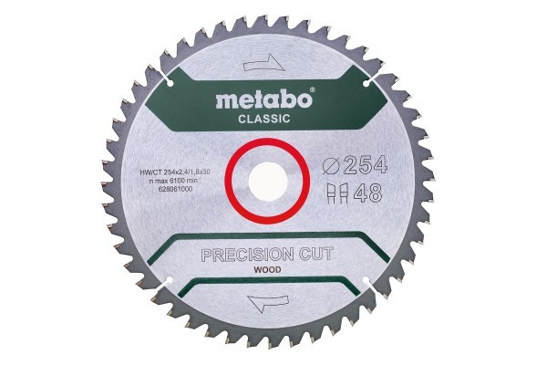 Metabo Sägeblatt Precision cut Wood - Classic 254x30