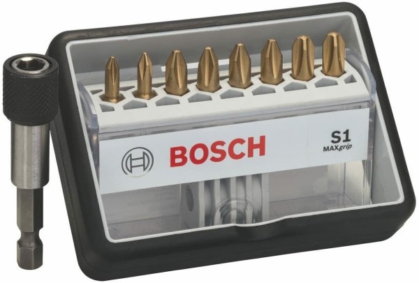 Bosch Bitsatz Robust Line Max Grip 8 tlg. S1