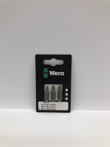 Wera Bits T10/15/20x25mm 3er Set 867/1 Z